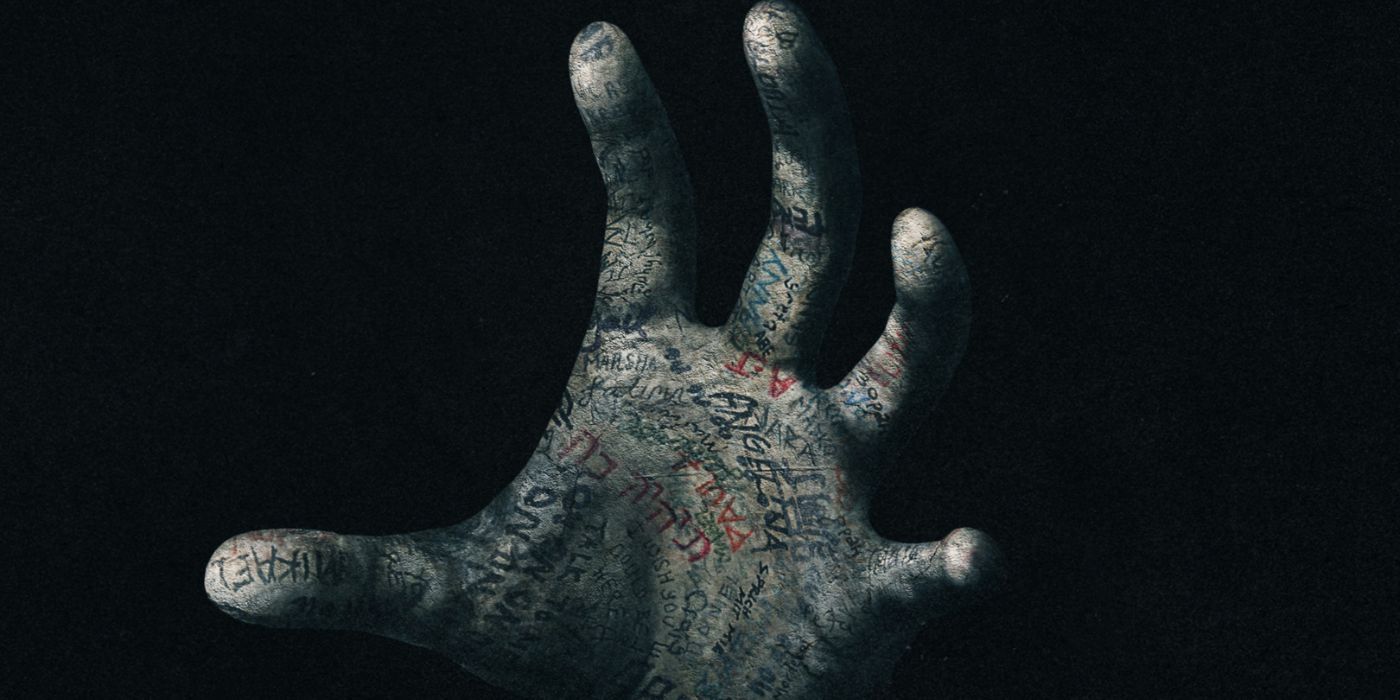 The embalmed hand on the poster for Talk to Me