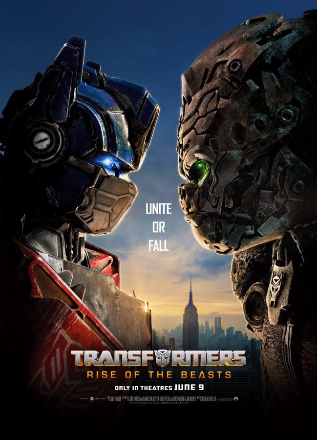 Optimus Prime and Optimus Primal in Transformers: Rise of the Beasts poster