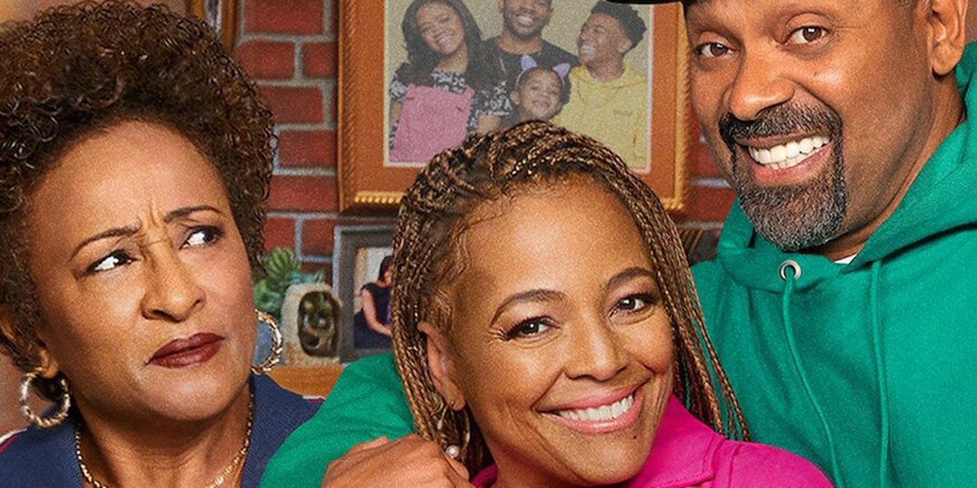 Kim Fields Mike Epps and Wanda Sykes in The Upshaws
