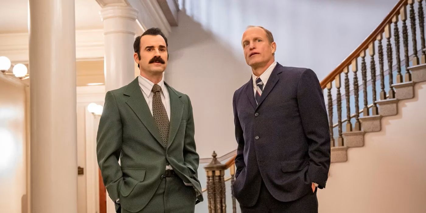 Woody Harrelson and Justin Theroux in White House Plumbers