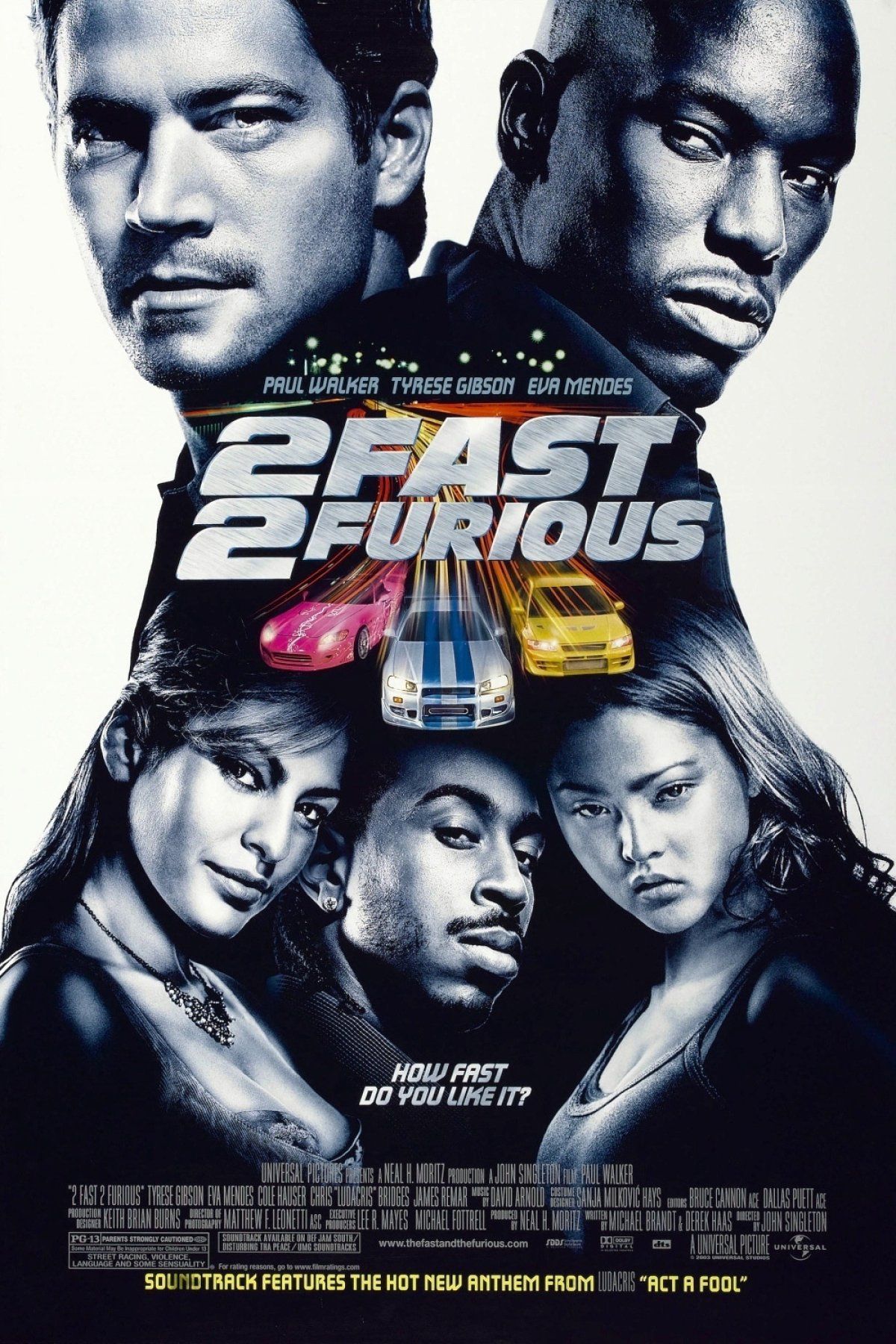 2 Fast 2 Furious Film Poster