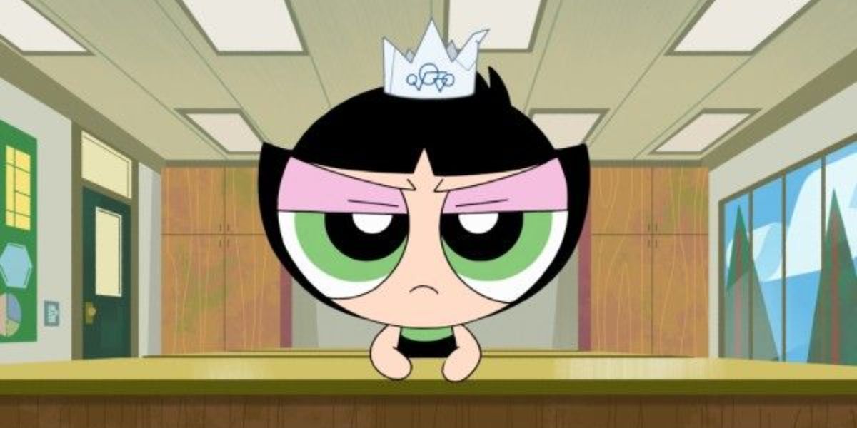 Buttercup portant une couronne dans 'The Powerpuff Girls'