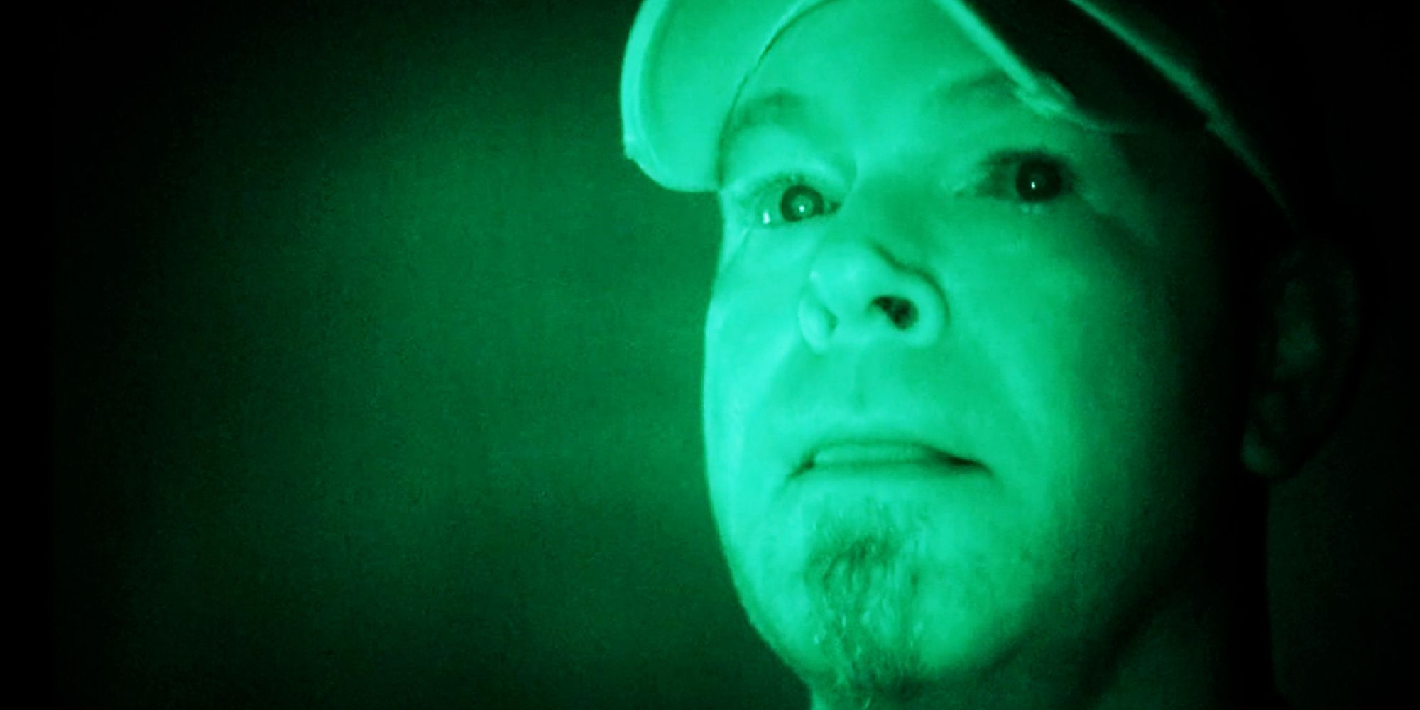 A close up of a man's face in Paranormal Nightmare