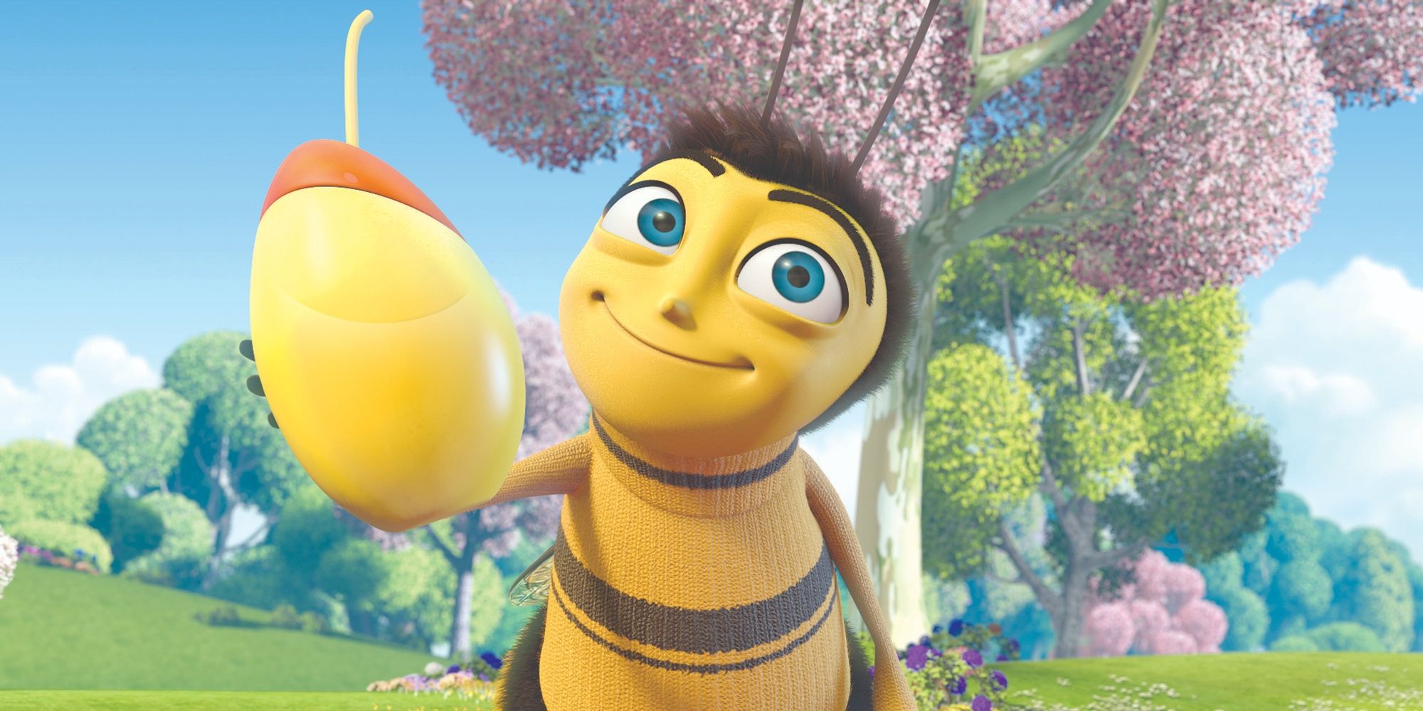 A smiling bee in the bee film