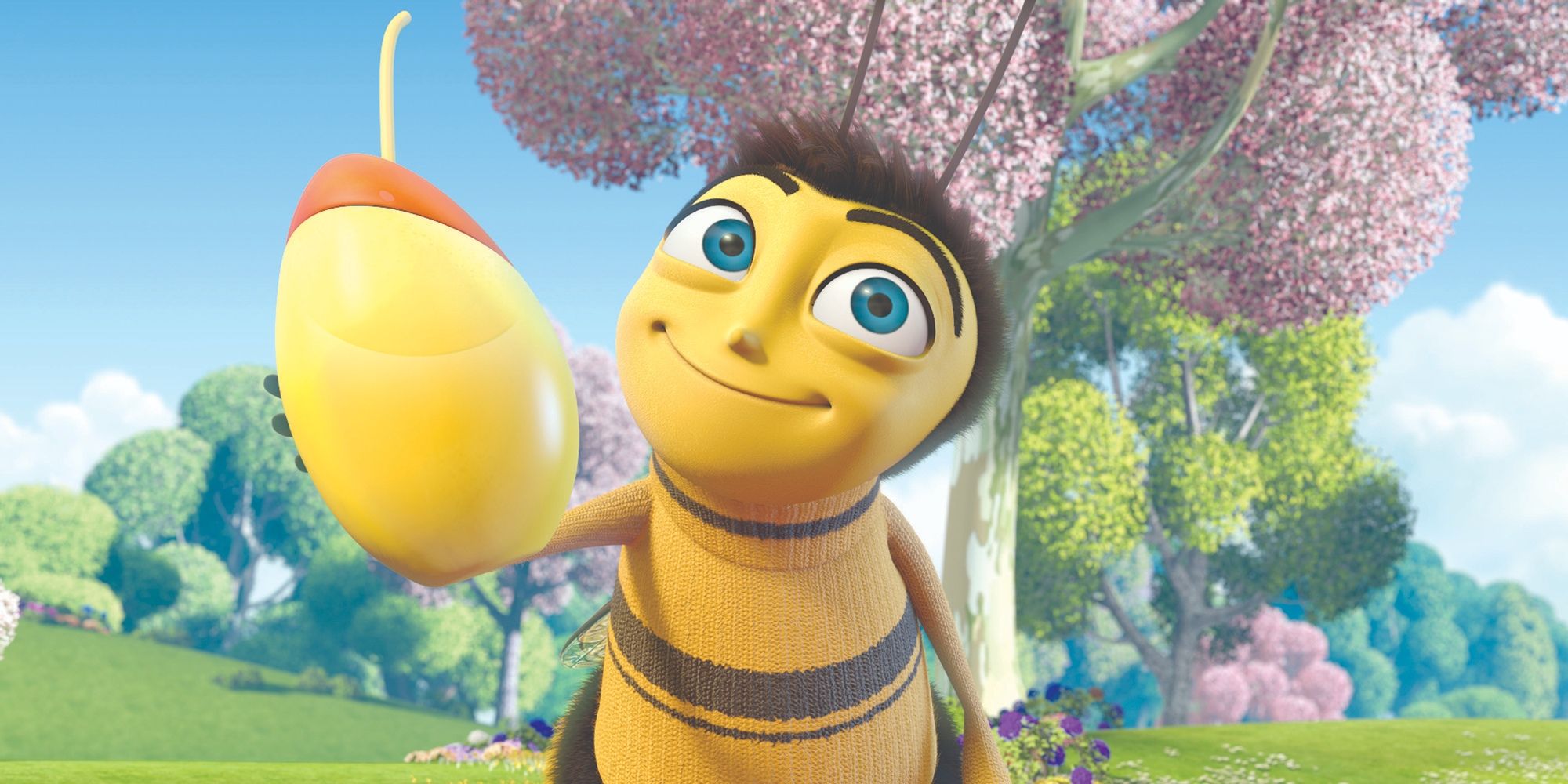 A smiling bee in The Bee Movie