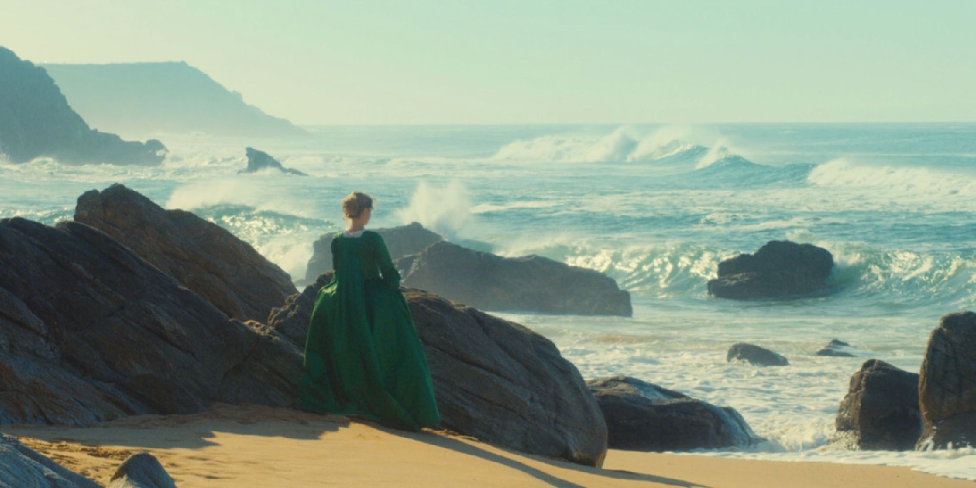 Adèle Haenel at the beach in Portrait of a Lady on Fire