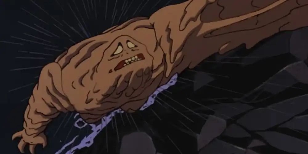 Clayface liquifies in the rain and due to his unstable body
