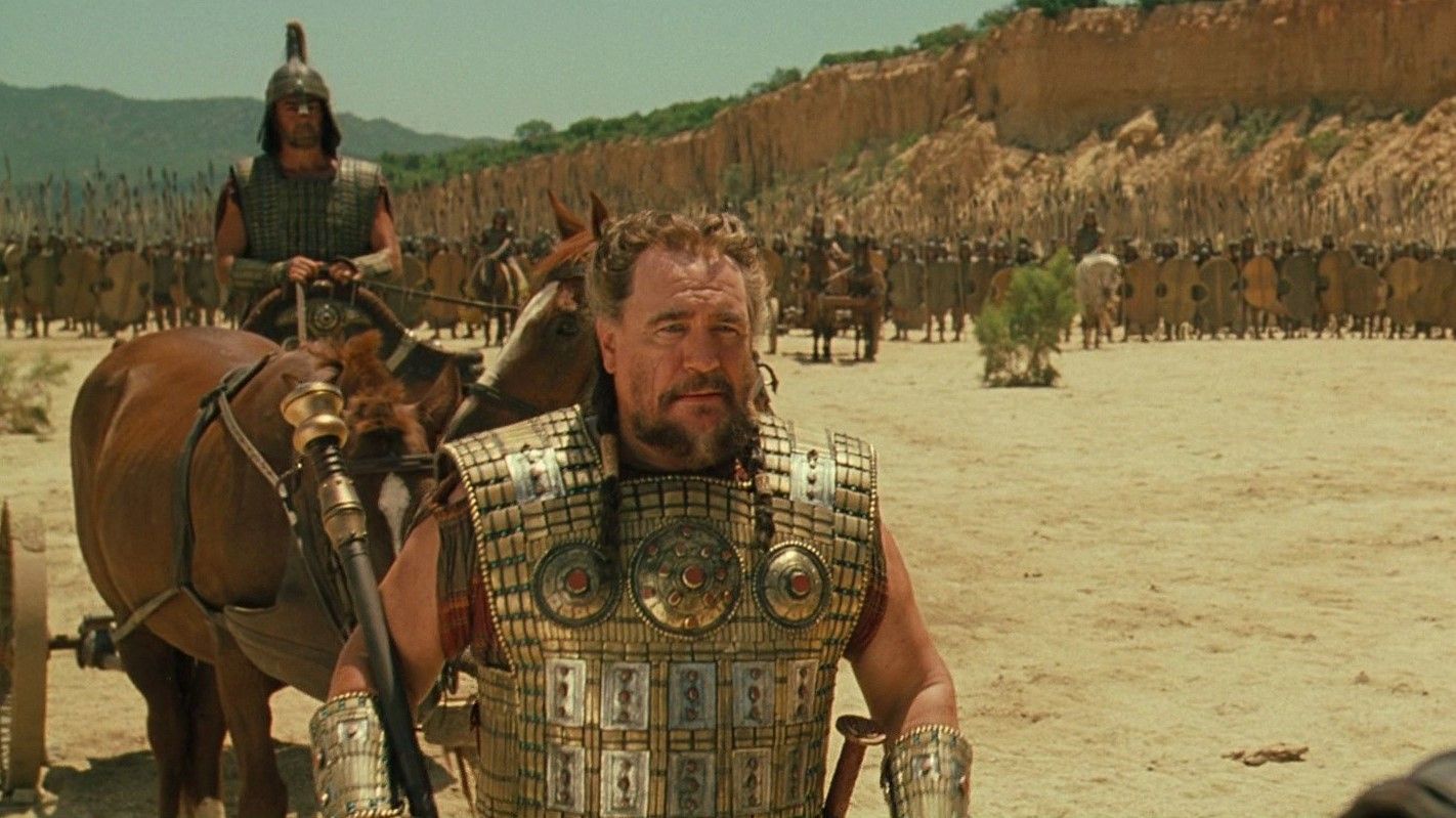 Brian Cox as Agamemnon in Troy. 
