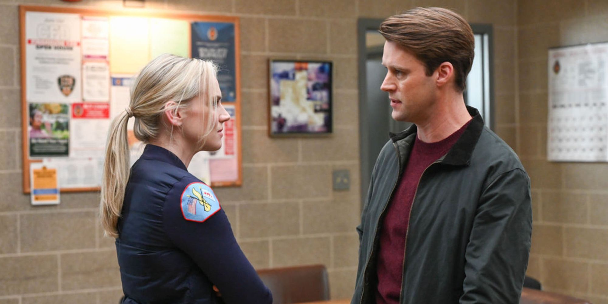 Sylvie Brett and Matthew Casey in Season 11 of Chicago Fire.