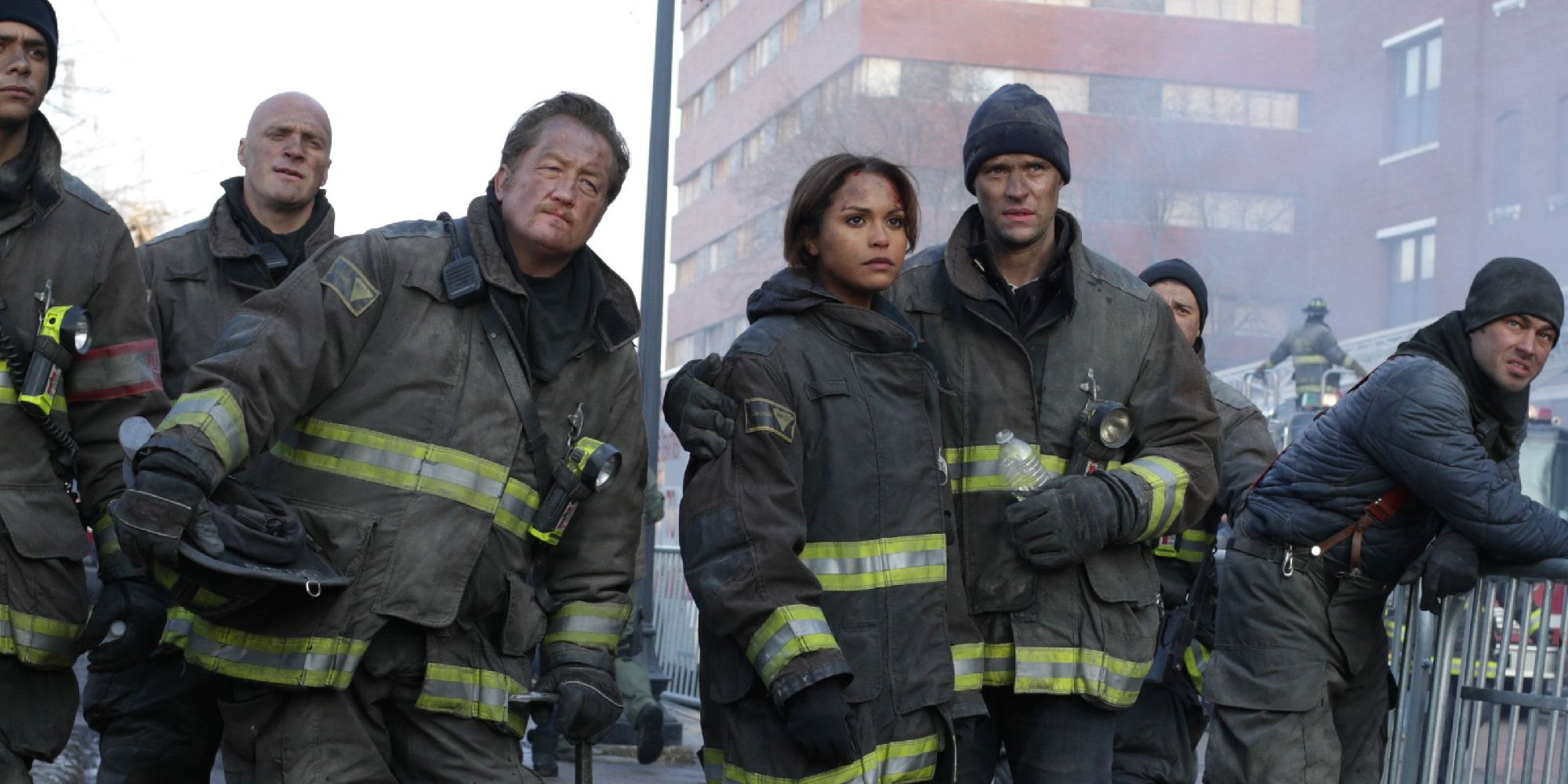 The crew of Firehouse 51 looking forward in Season 2 of Chicago Fire