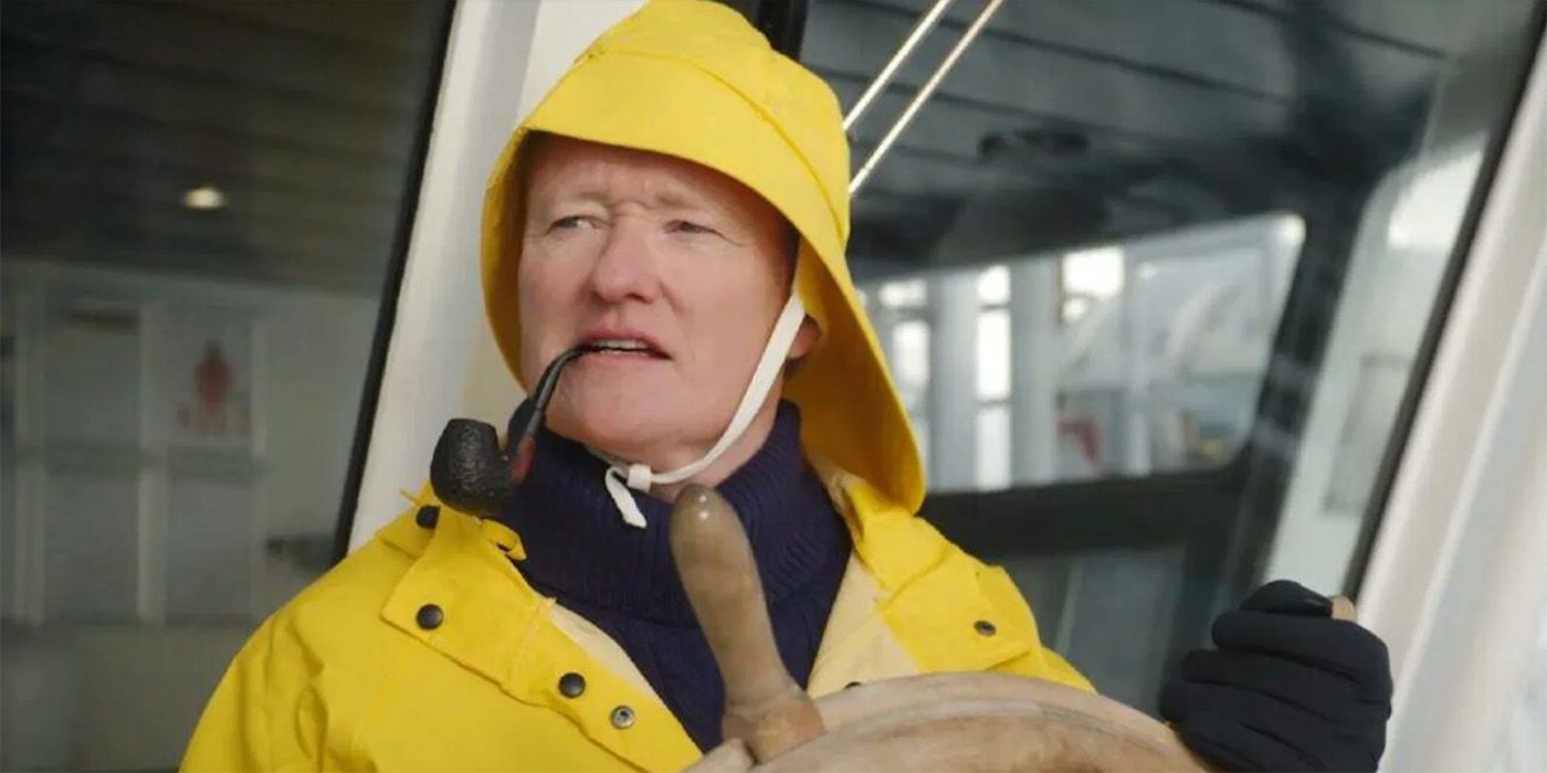 Conan O'Brien in a sailor outfit in Conan O'Brien Must Go.