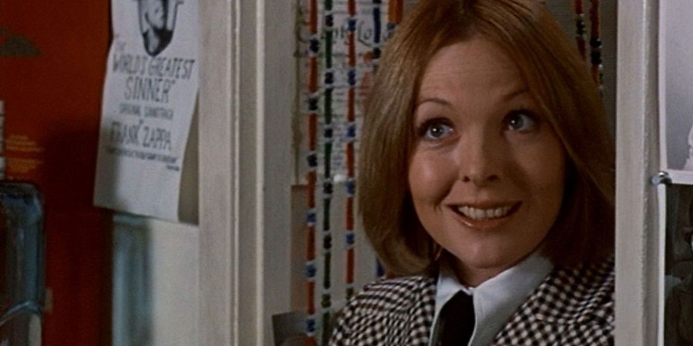 Diane Keaton as Linda Christie smiling in Playing It Again, Sam