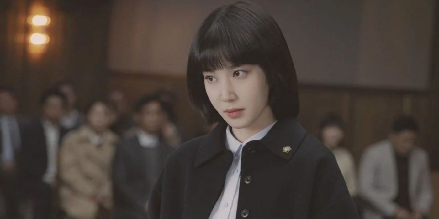 Park Eun-bin como Woo Young-woo en El abogado extraordinario Woo. 