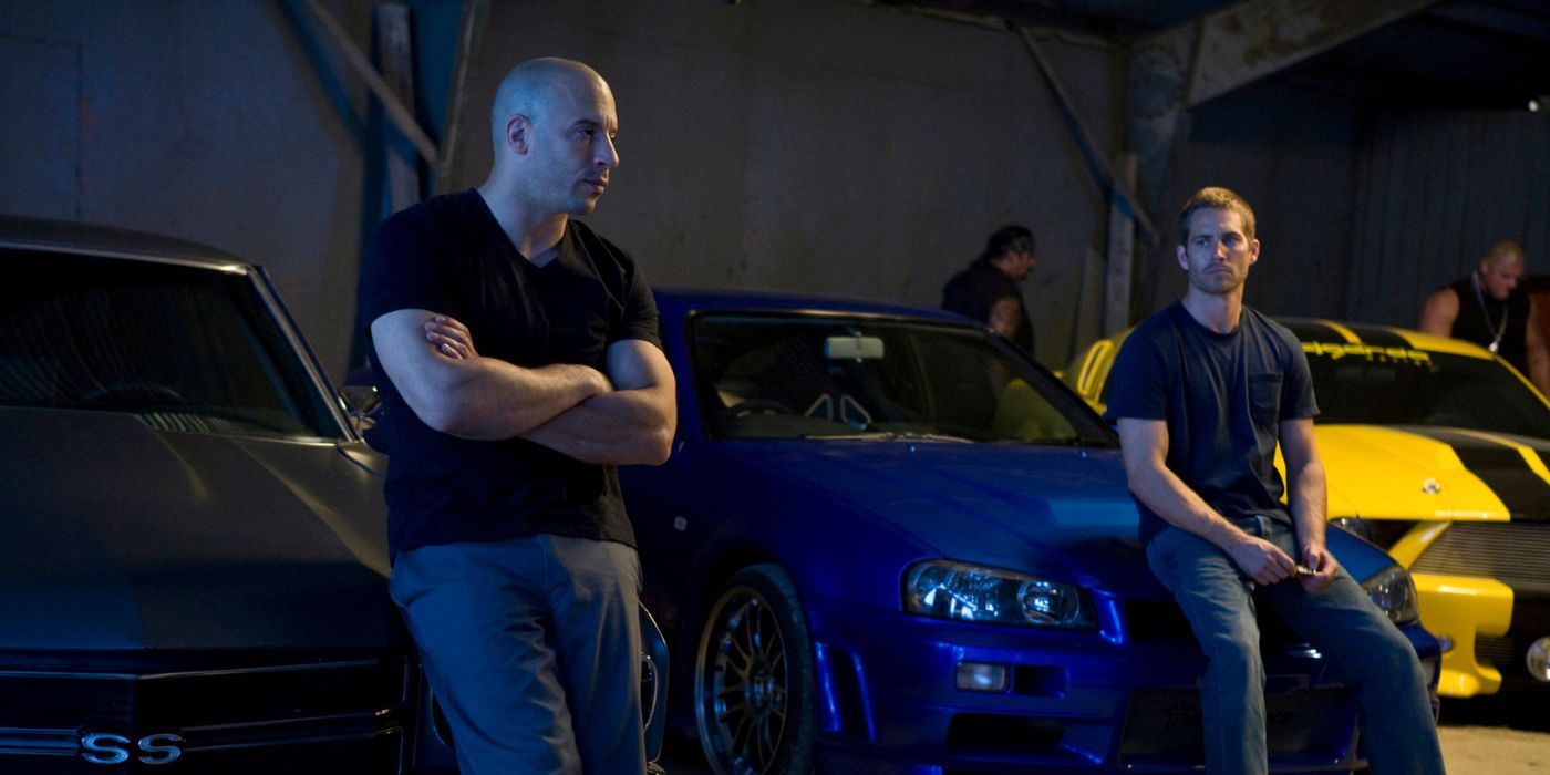 Vin Diesel and Paul Walker as Dom and Brian in the fourth Fast & Furious movie