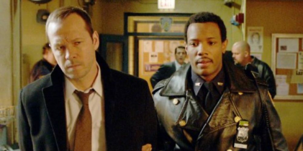 Detective Danny Reagan is arrested on Blue Bloods. 