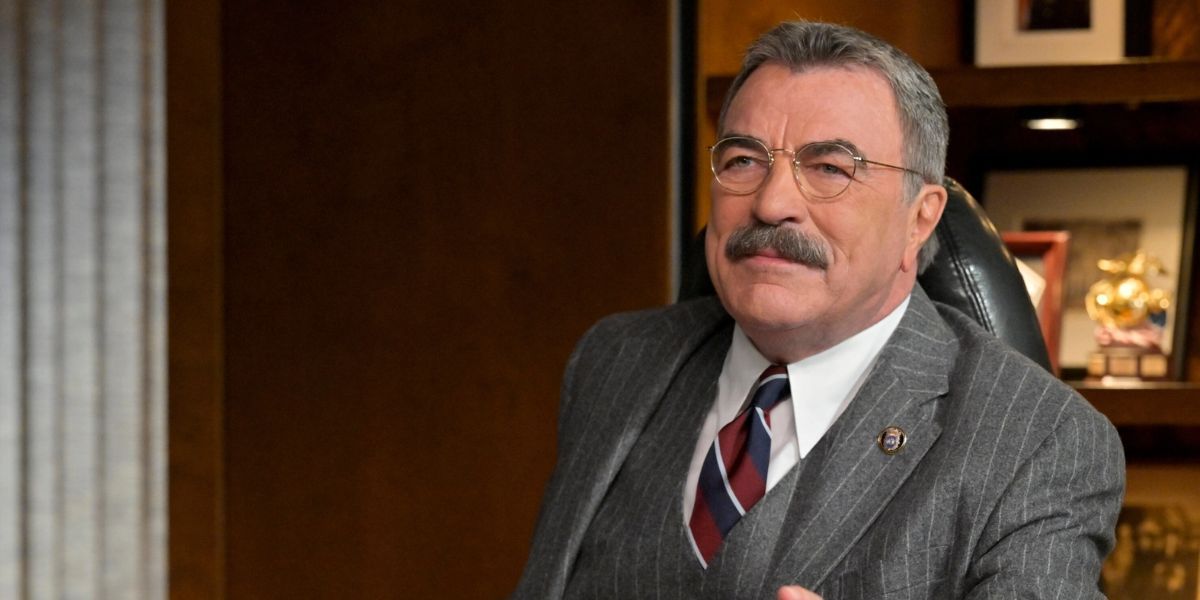 Frank (Tom Selleck) in his office on 'Blue Bloods.'