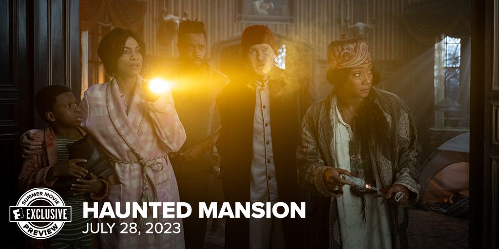 'Haunted Mansion' Image: Rosario Dawson and Owen Wilson Explore the House