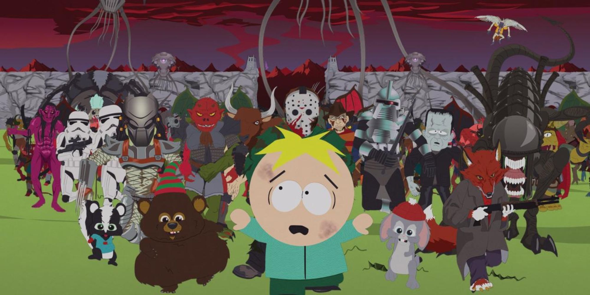 Butters (Matt Stone) runs in terror in Imaginationland (2007)