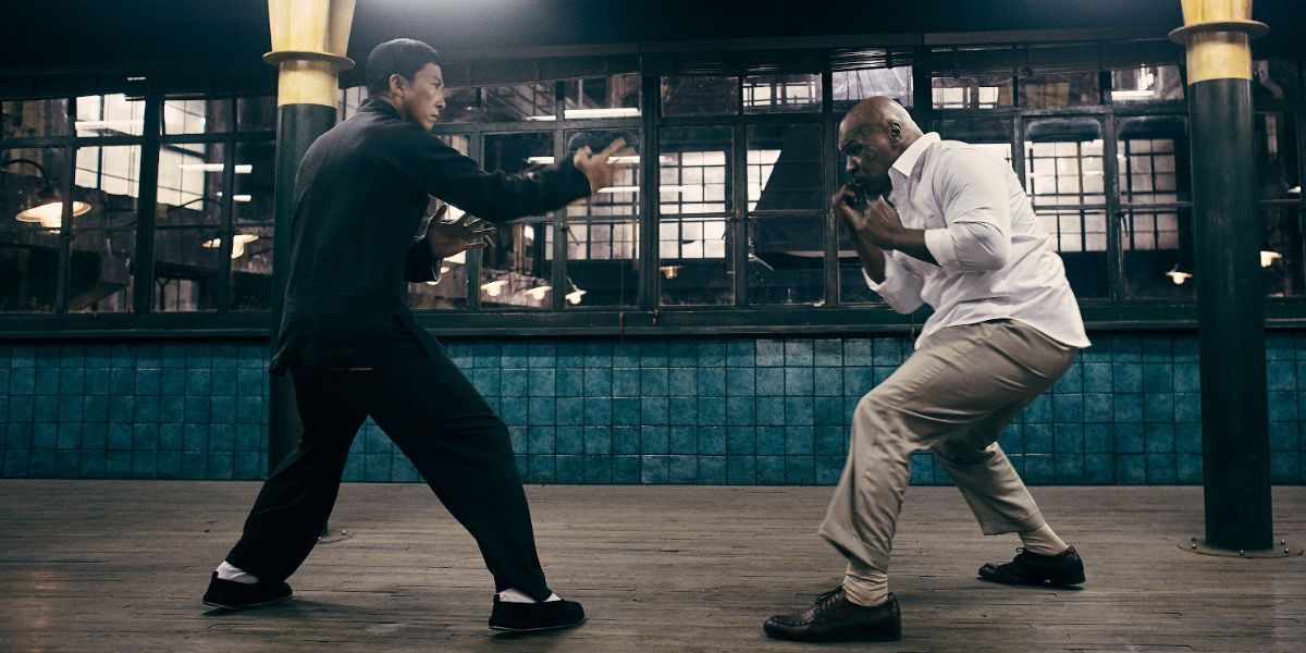 Donnie Yen as Ip Man fighting Mike Tyson as Frank in 'Ip Man 3'