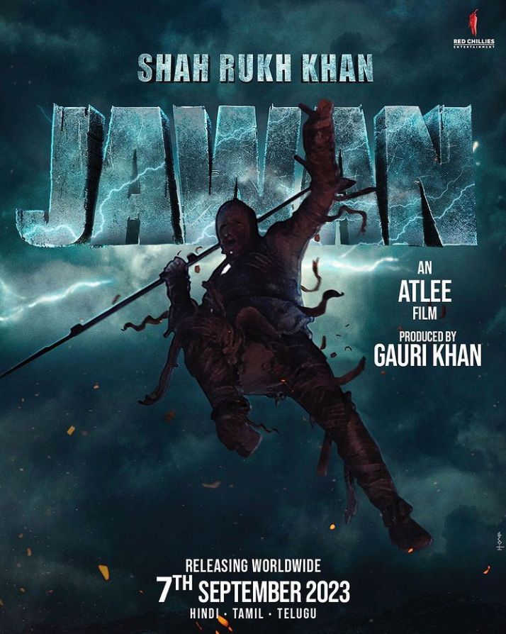 Shah Rukh Khan on the Jawan Poster