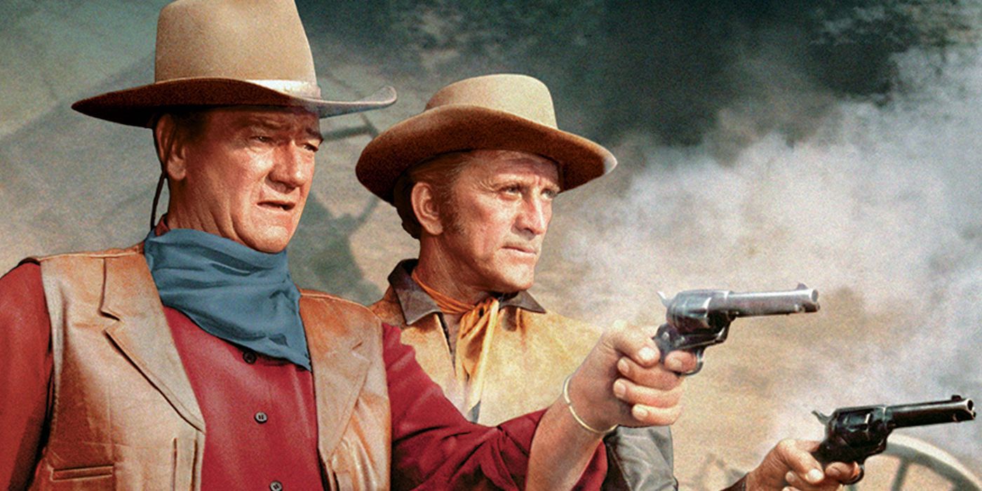 John Wayne et Kirk Douglas dans The War Wagon