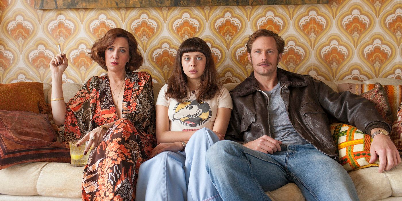 Kristen Wiig Bel Powley and Alexander Skarsgard in The Diary of a Teenage Girl