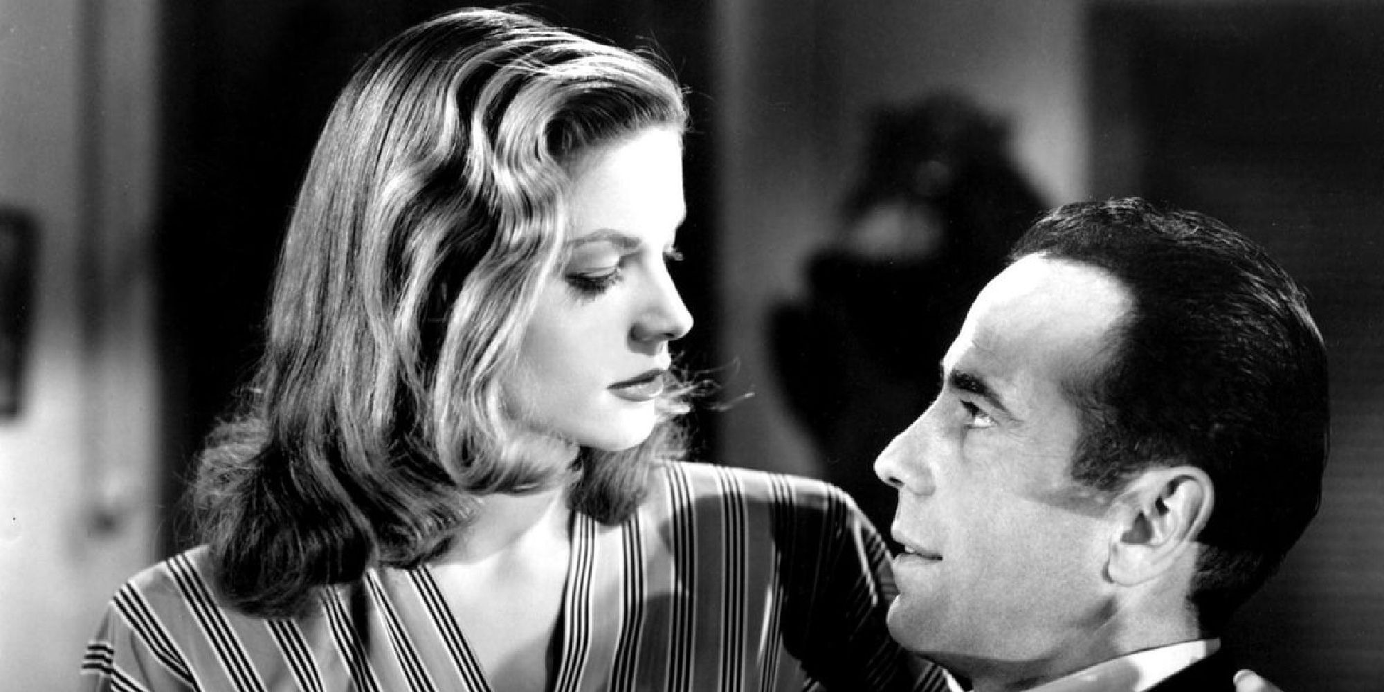 Lauren Bacall e Humphrey Bogart como Slim e Steve em To Have and Have Not