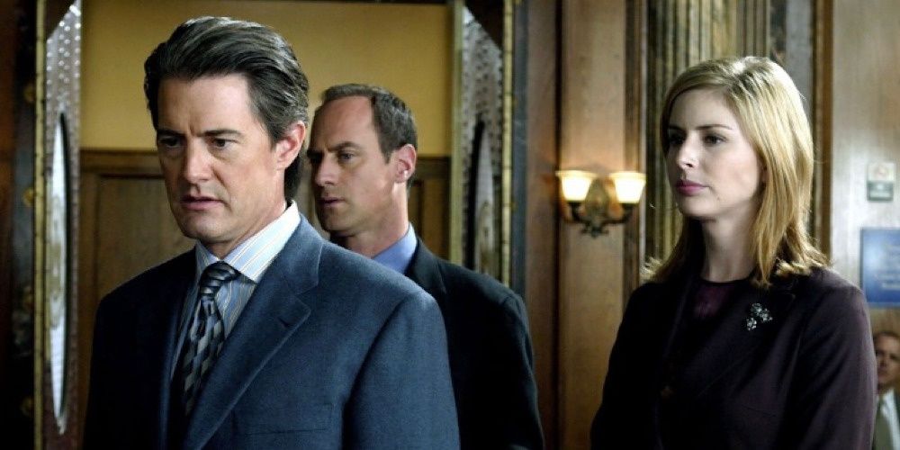 Kyle McLachlan, Christopher Meloni and Casey Neal on Law & Order: SVU.