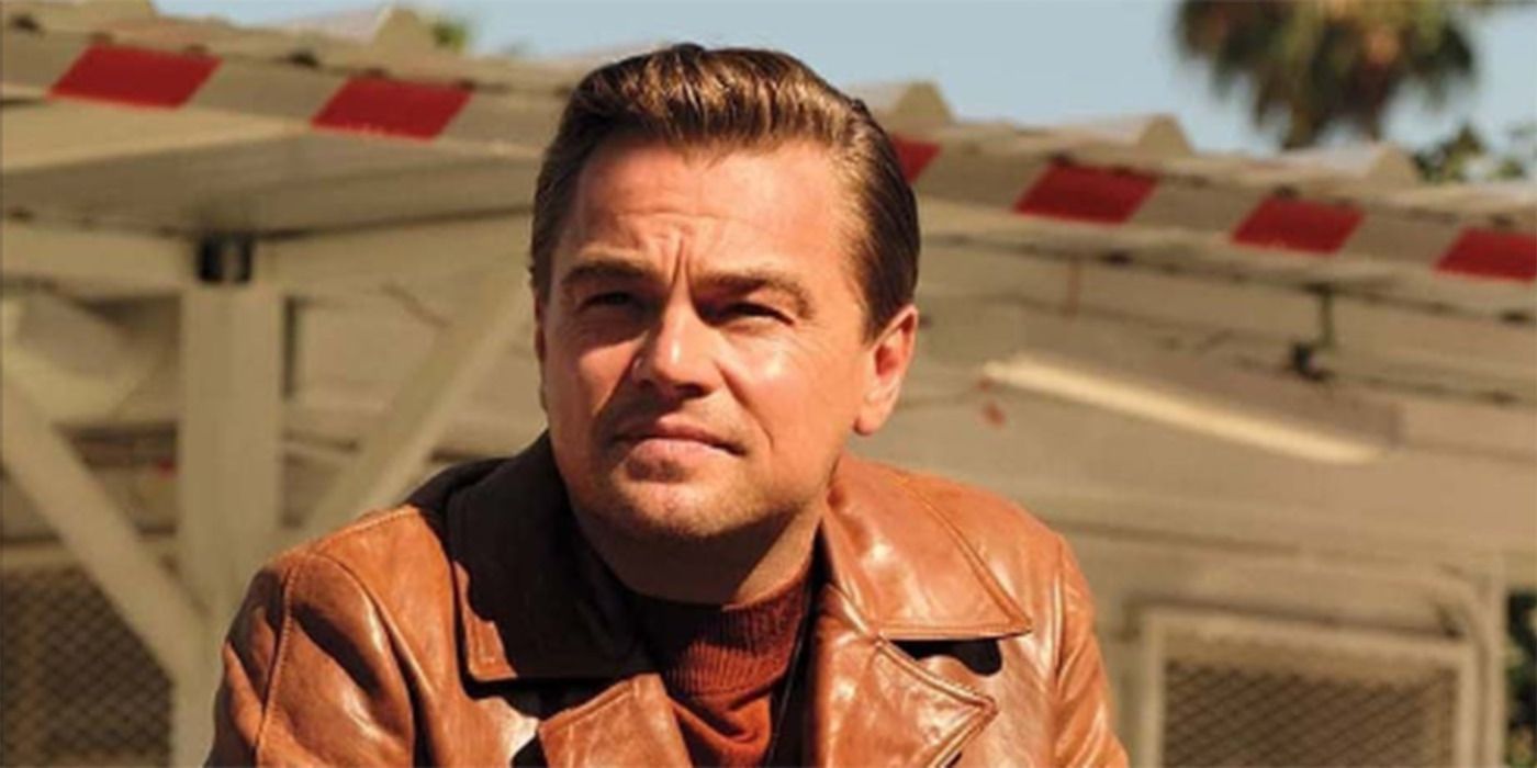 Leonardo DiCaprio as Rick Dalton, staring in the distance in 'Once Upon a Time in Hollywood'