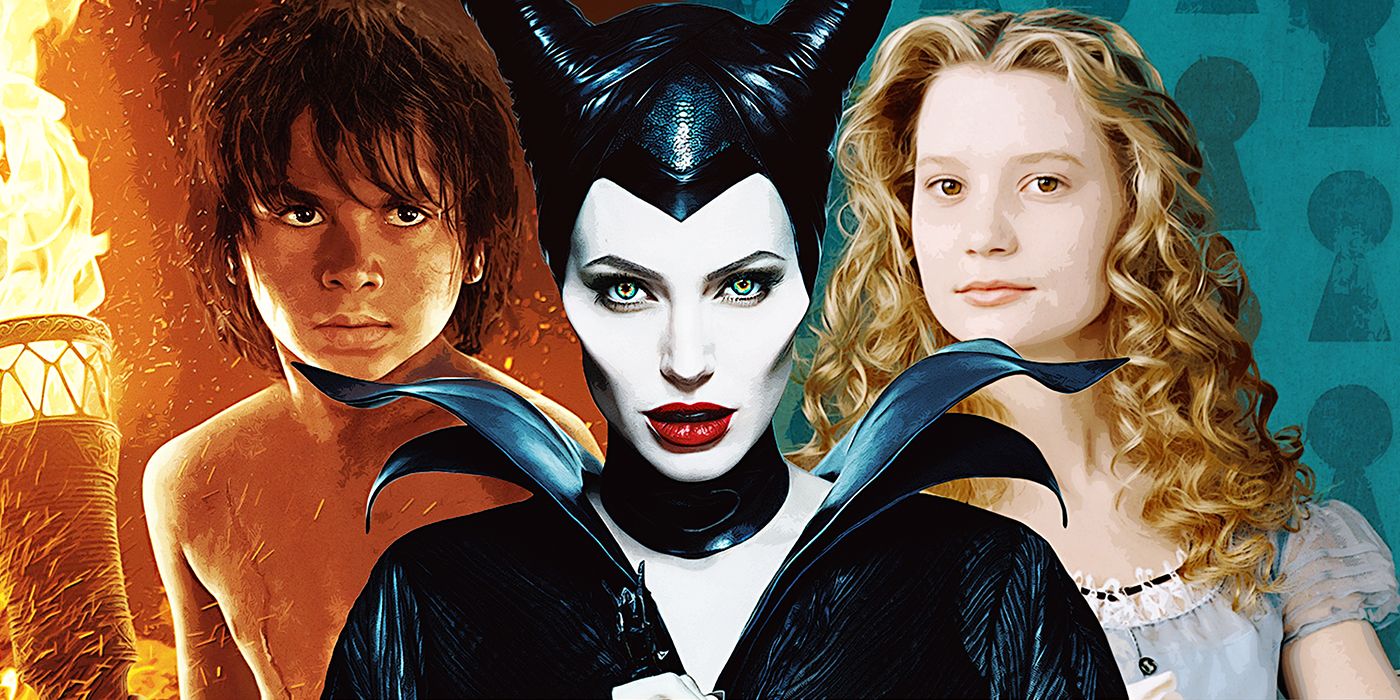 Maleficent-Angelina-Jolie-Alice-in-Wonderland-Mia-Wasikowska-The-Jungle-Book