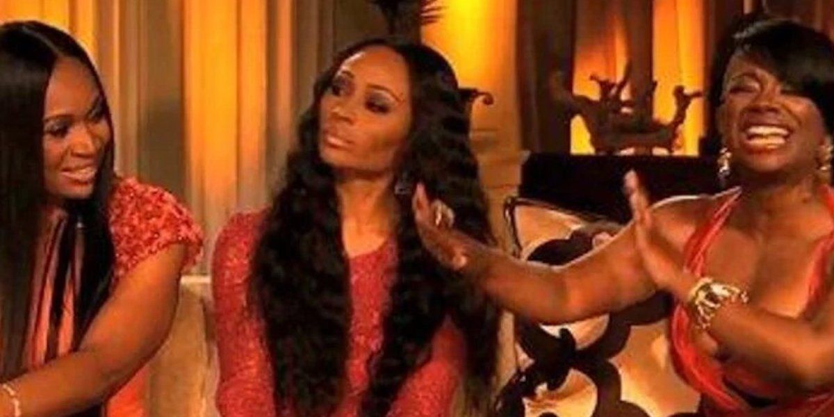 Marlo Hampton, Cynthia Bailey, and Kandi Burruss on 'RHOA' S4 Reunion