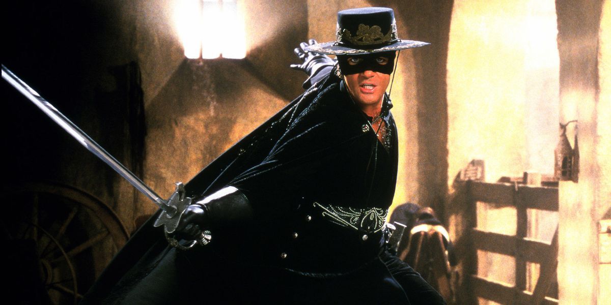 Antonio Banderas as Zorro in The Mask of Zorro