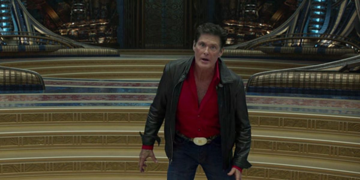 Ego posing as David Hasselhoff in 'Guardians of the Galaxy Vol. 2'