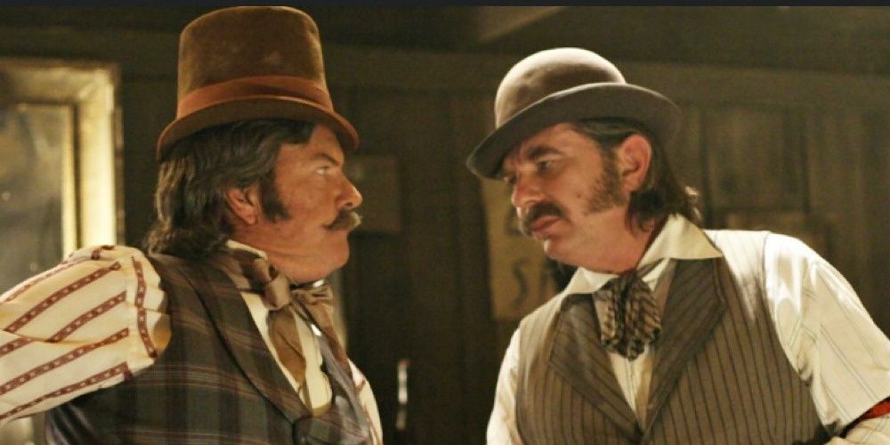 Tom Nutter and Con Stapleton in Deadwood. 