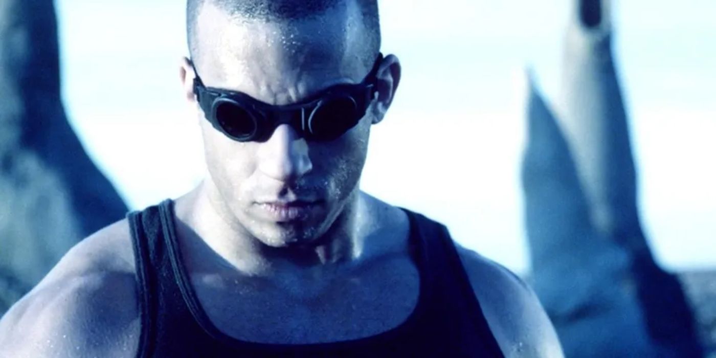 Vin Diesel as Riddick in Pitch Black (2000)