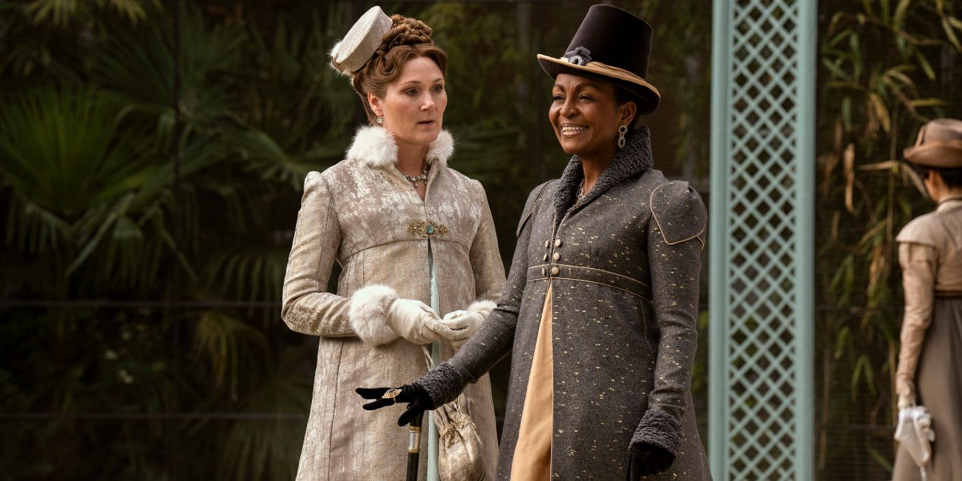 Ruth Gemmell and Adjoa Andoh in Queen Charlotte