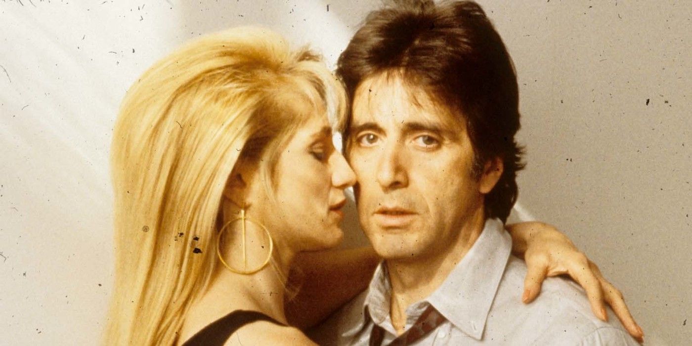 Ellen Barkin and Al Pacino in Sea of Love.