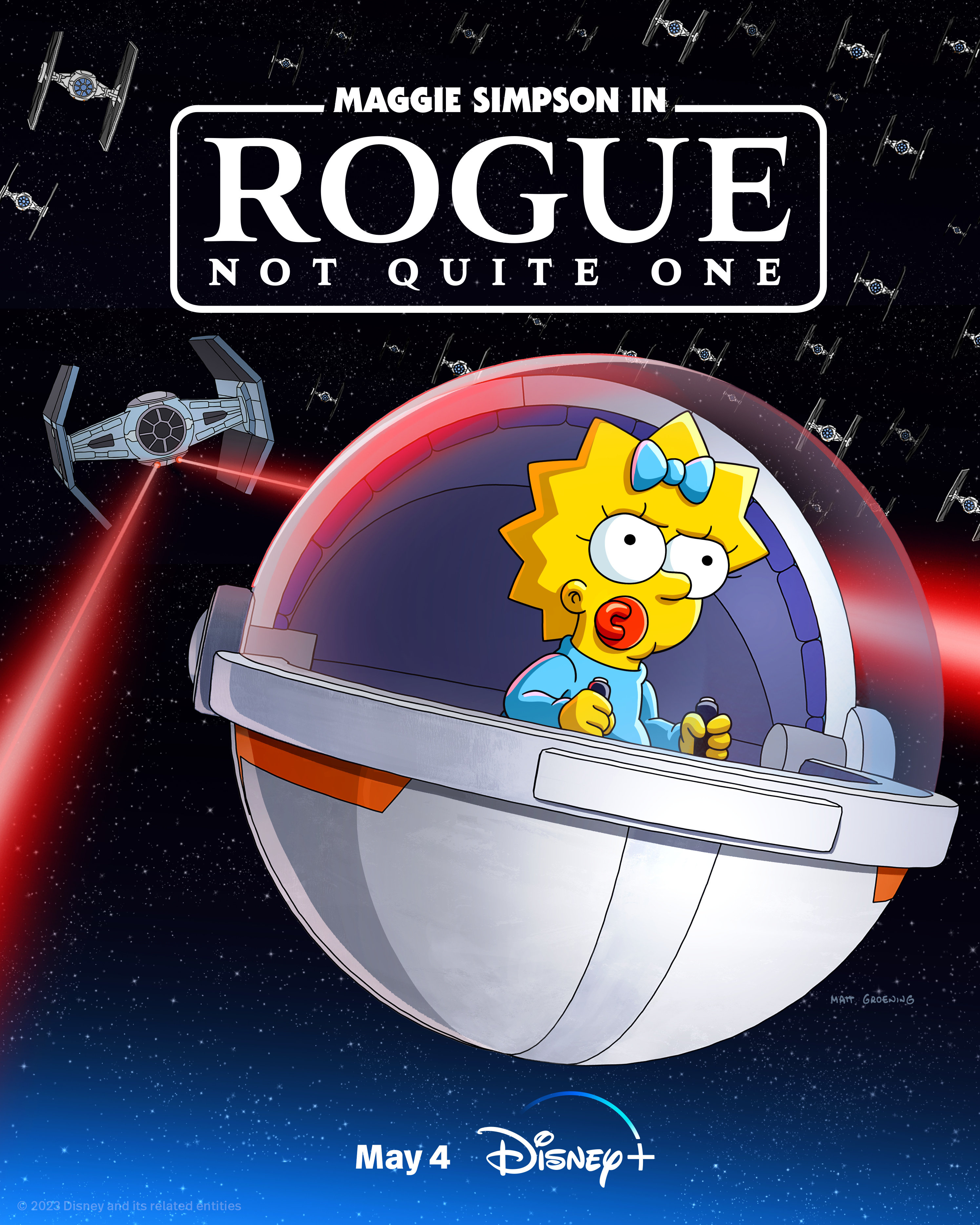 maggie simpson star wars