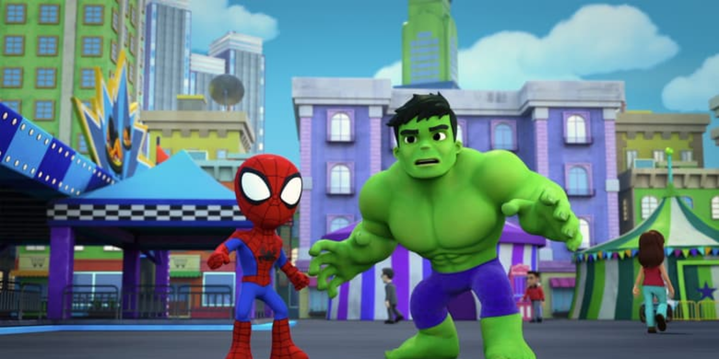 Spidey and Hulk in Spidey and his Amazing Friends