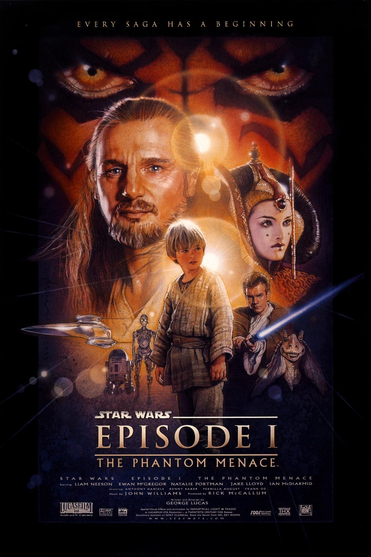 Star Wars Episode I - The Phantom Menace Film Poster