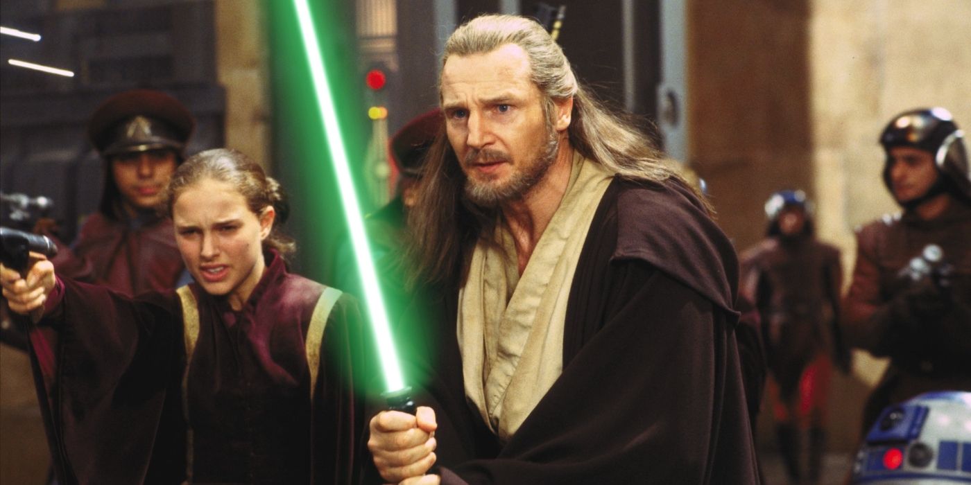 Natalie Portman and Liam Neeson in Star Wars: The Phantom Menace