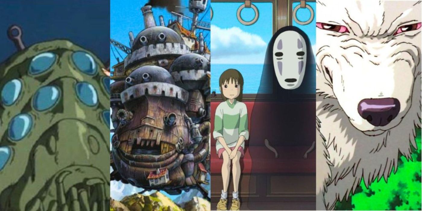 Stills from Studio Ghibli movies