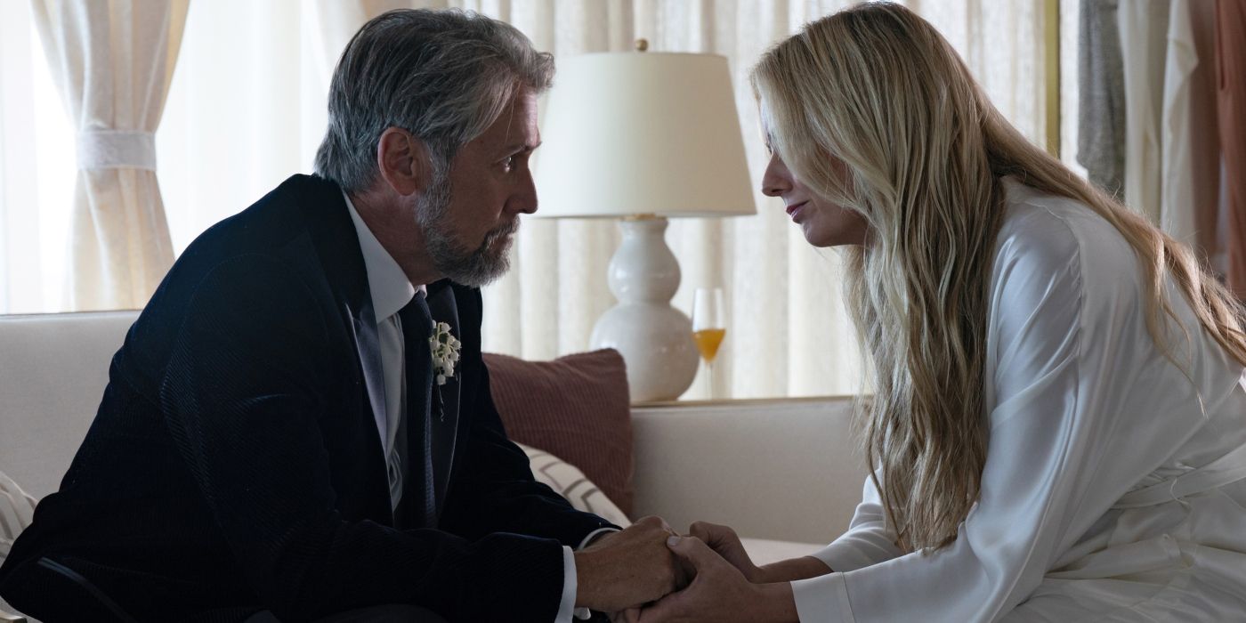 Connor (Alan-Ruck) and Willa (Justine Lupe) decide to still get married on Succession