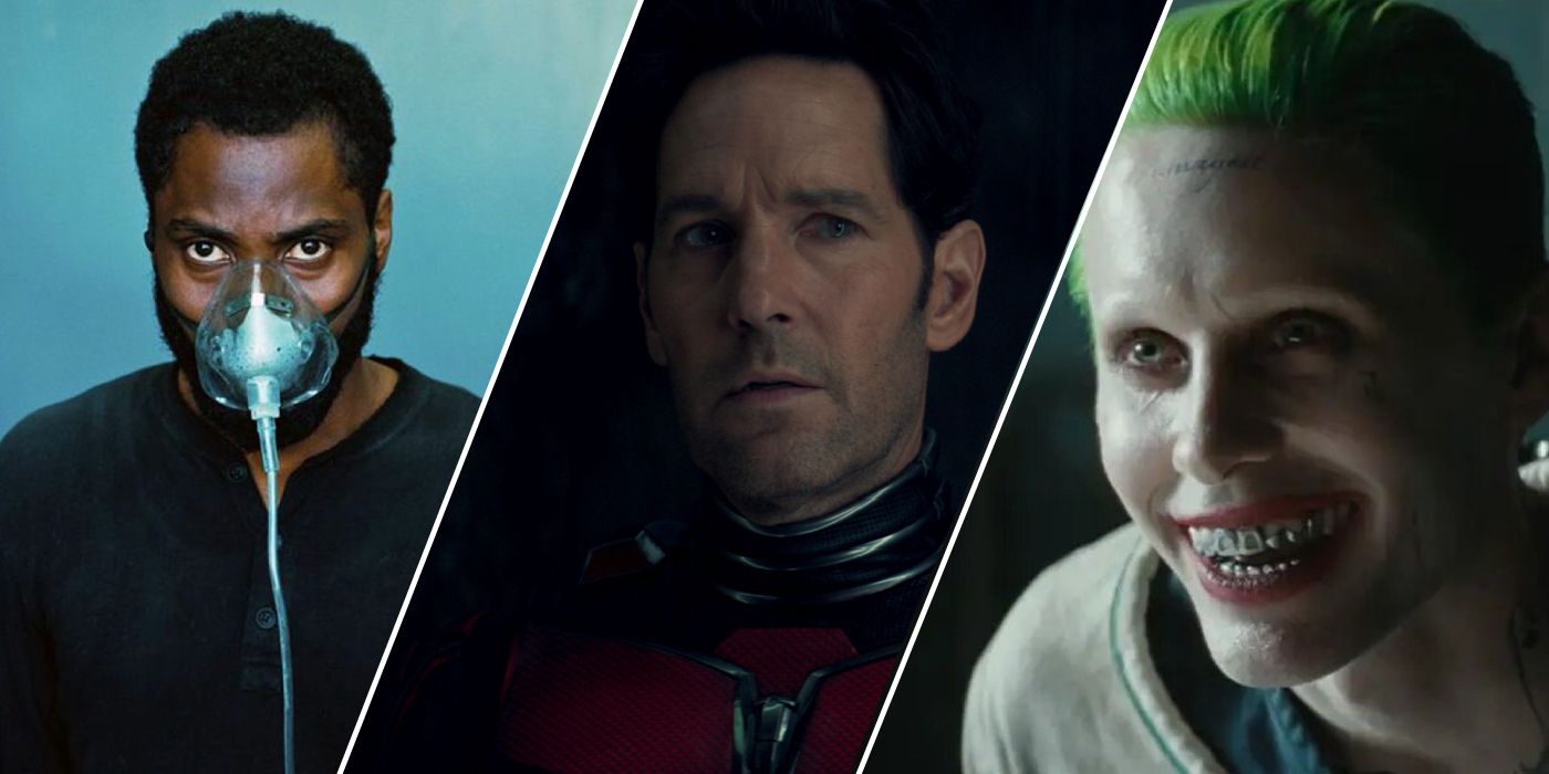 John David Washington in Tenet, Paul Rudd in Ant-Man and the Wasp:Quantumania and Jared Leto in Suicide Squad