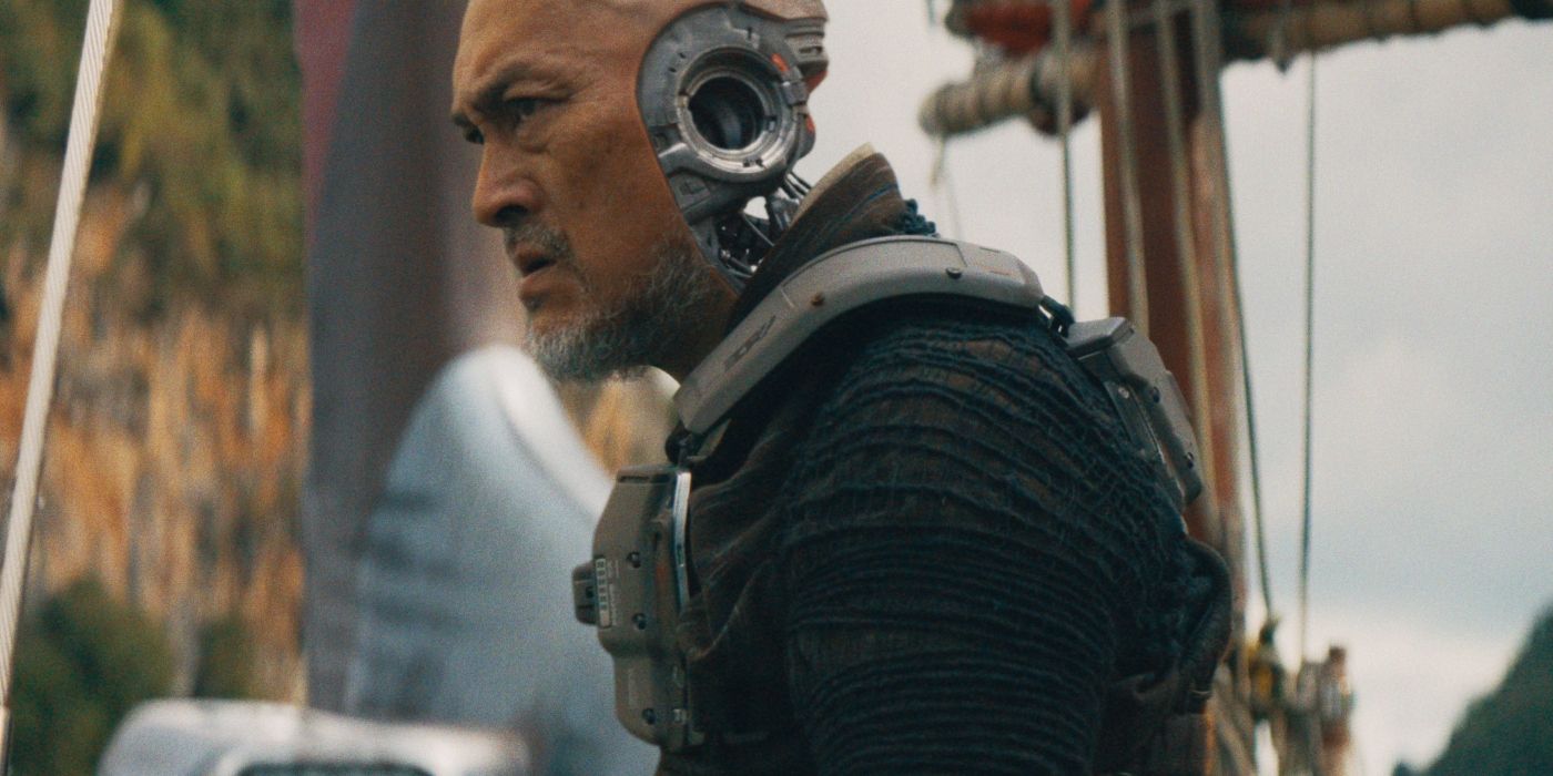 Ken Watanabe as a robot in 'The Creator'