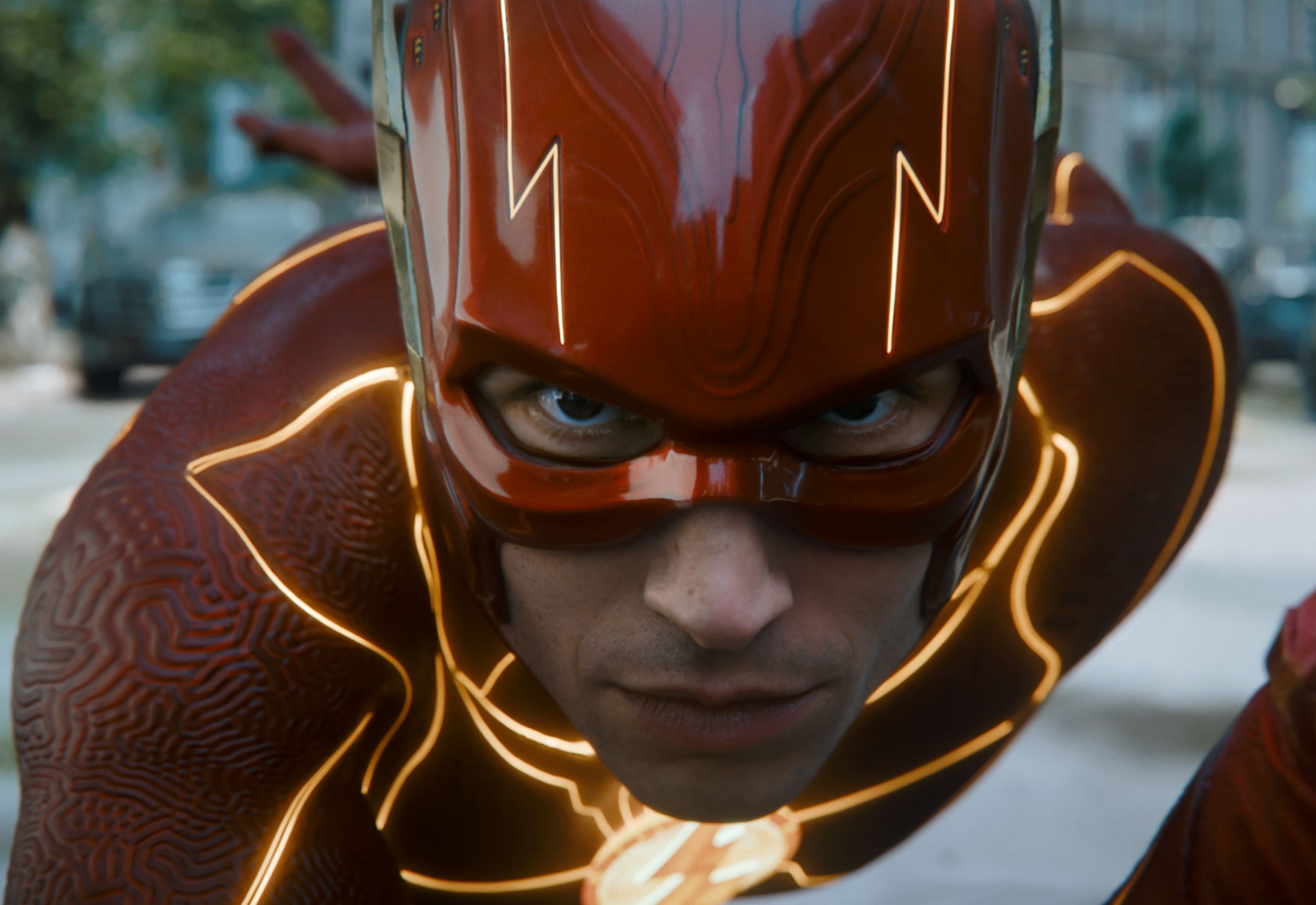 Ezra Miller as Barry Allen in The Flash