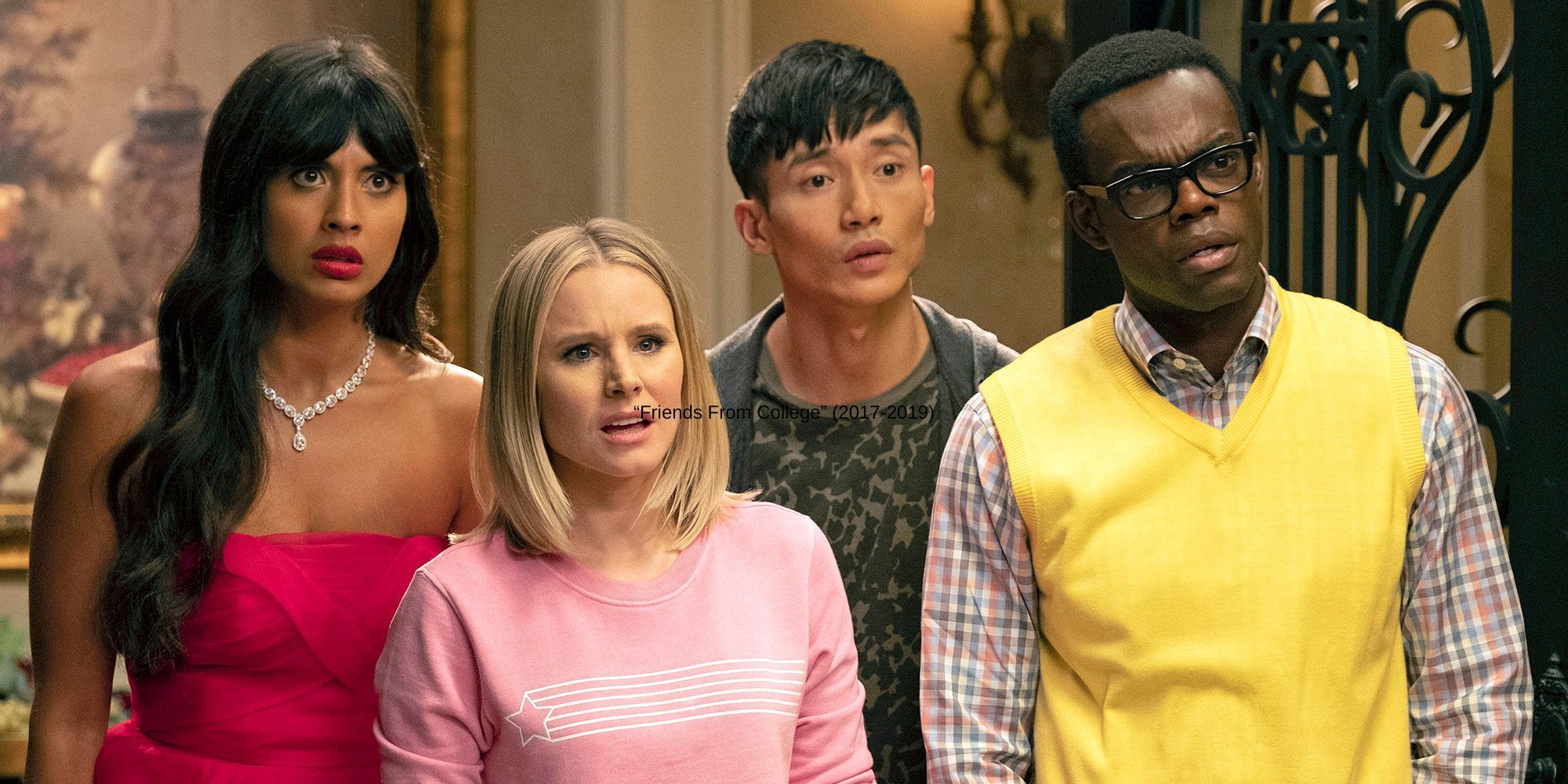 A still from "The Good Place” (2016-2019)