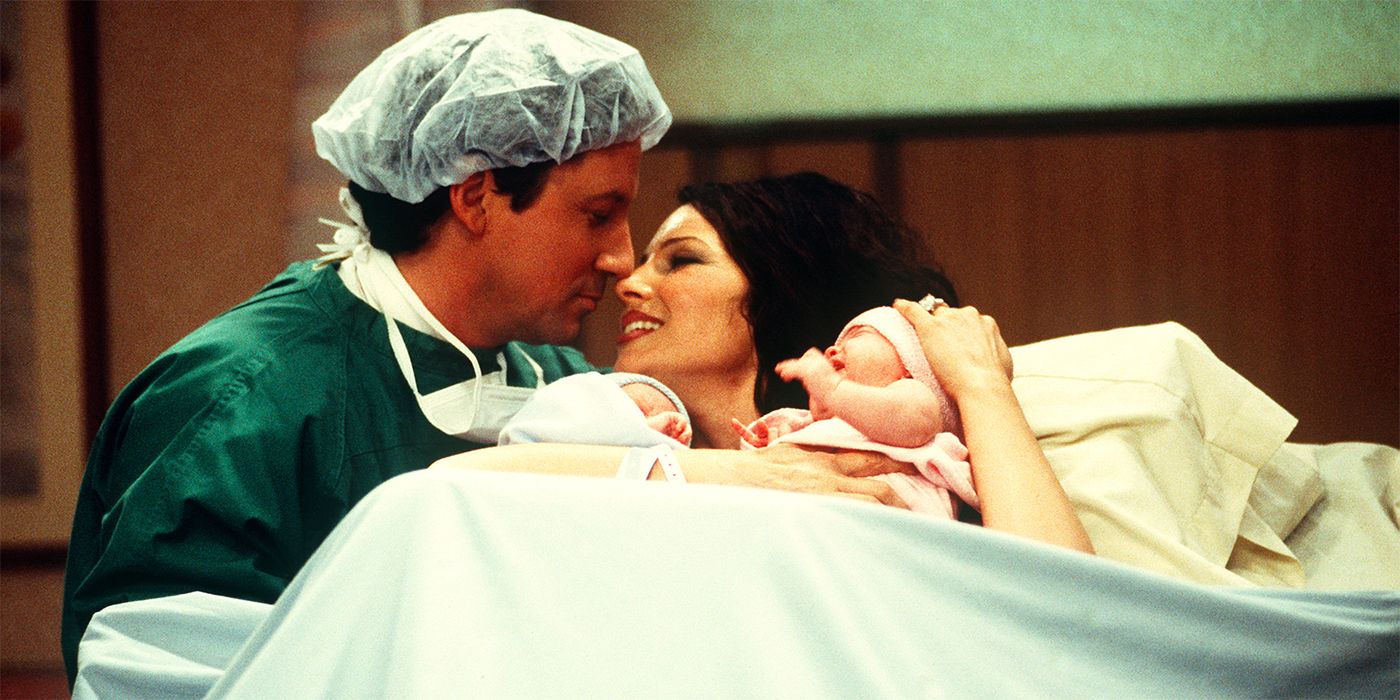 Fran Drescher and Charles Shaughnessy in The Nanny Finale