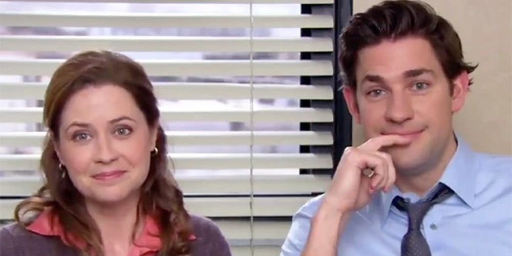 Jenna Fischer and John Krasinski as Pam and Jim in 'The Office'