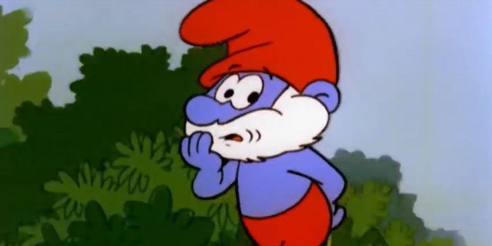 Papa Smurf looks concerned